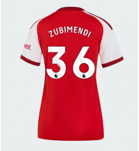 Arsenal Martin Zubimendi #36 Domácí Dres pro Dámské 2026-27 Krátký Rukáv Arsenal Martin Zubimendi #36 Domácí Dres pro Dámské 2026-27 Krátký Rukáv